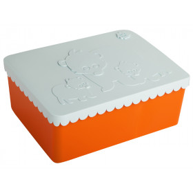 Blafre Lunchbox BÄREN orange/hellblau