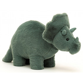 Jellycat Fossilly Dino TRICERATOPS M