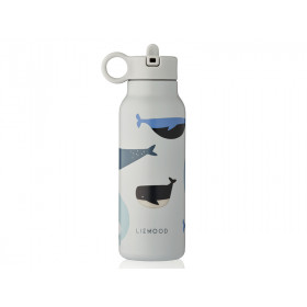 LIEWOOD Wasserflasche FALK (350ml) Wale Cloud blue