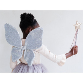 Mimi & Lula Feen-Flügel mit Pailletten SPARKLE silber
