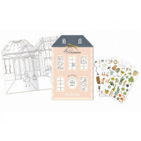 Moulin Roty Malbuch mit Stickern PARIS