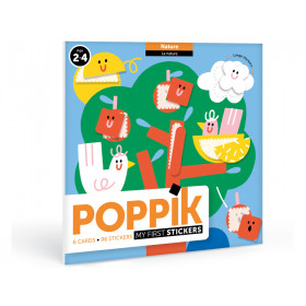 Poppik Stickerkarten NATUR (2-4J)