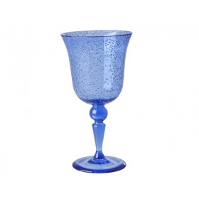 RICE Acryl Weinglas BUBBLES blau (360ml)