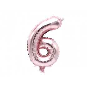 Rico Design Geburtstagsballon 6 Small rosa