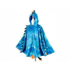 Souza Kostüm Umhang DRACHE blau (4-7 Jahre)