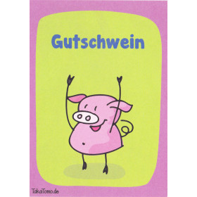 Postkarte GUTSCHWEIN