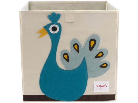 3 Sprouts storage box peacock