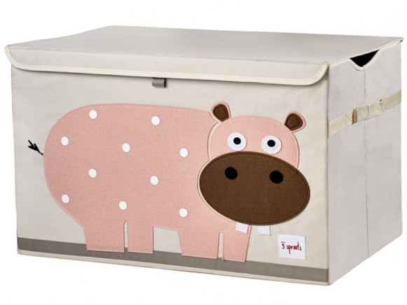 3 Sprouts toy chest hippo