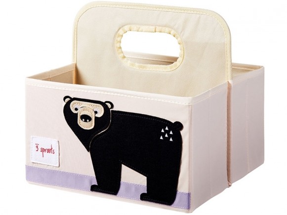 3 Sprouts diaper caddy BEAR