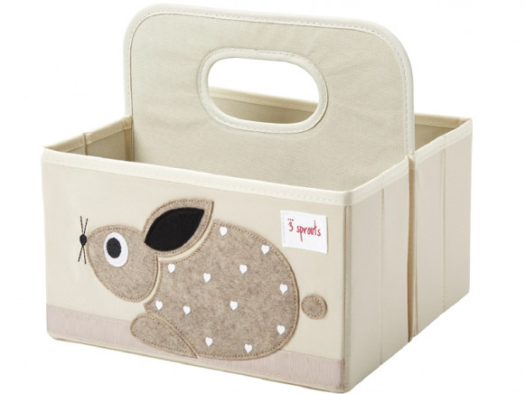 3 Sprouts diaper caddy RABBIT