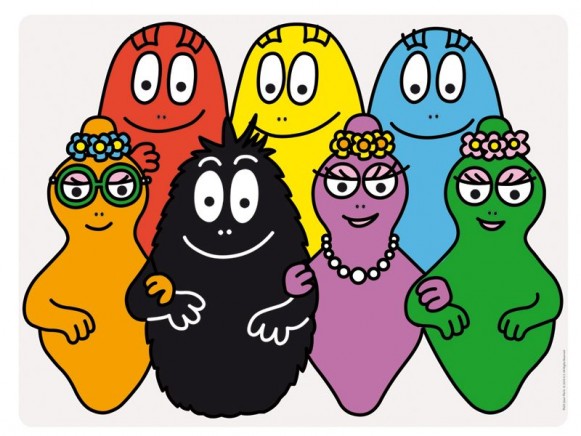 Placemat with the complete Barbapapa family by Petit Jour