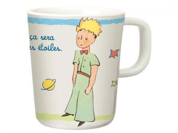 Melamine cup with handle The little prince by Petit Jour