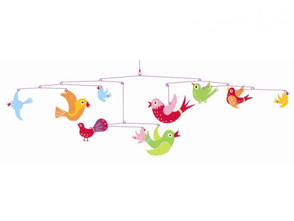 Mobile with colourful birds by Djeco