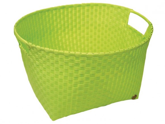 Round laundry basket in applegreen by Handed By