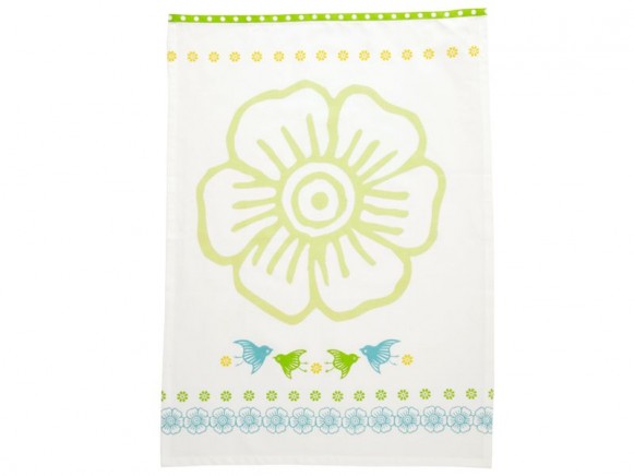 Kitchen towel Mina in green by Overbeck & Friends