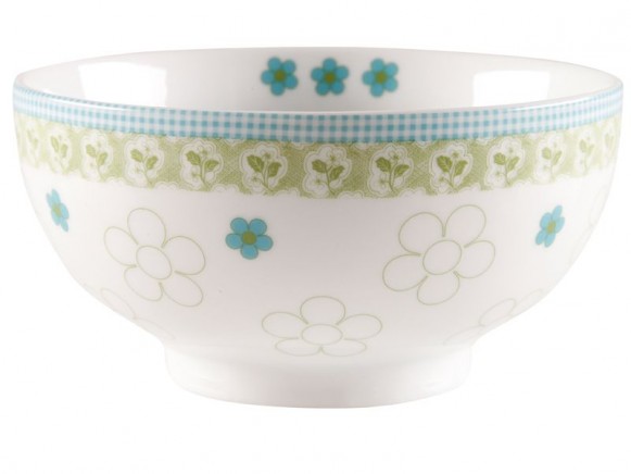Good morning cereals bowl in blue by Overbeck & Friends