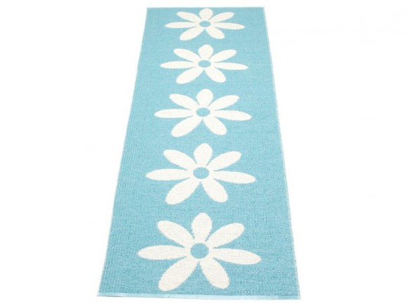 Plastic rug Lilo in azurblue by Pappelina