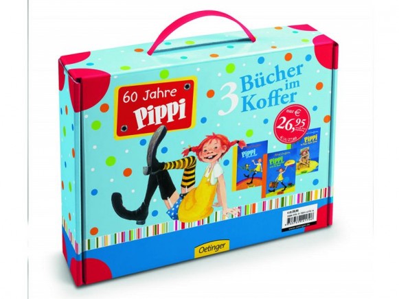 Pippi Longstocking bag with books by Oetinger