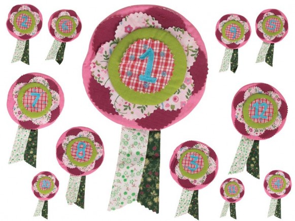 Birthday rosette 1 to 12 years for boys by RICE