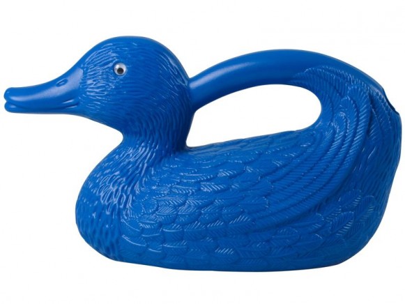 Duck shaped watering can in blue by RICE Denmark