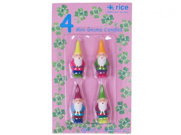 Mini gnome candles by RICE Denmark