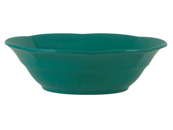Melamine soup bowl by RICE (peacock green)