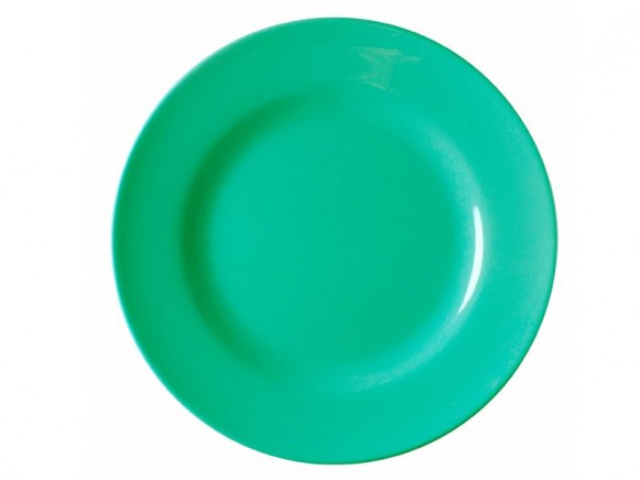 Melamine round dinner plate by RICE (jade green)
