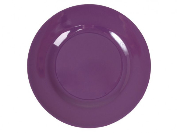 Melamine round side plate by RICE (purple)