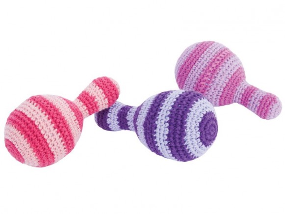 Hand crochet maraca for girls by Sebra