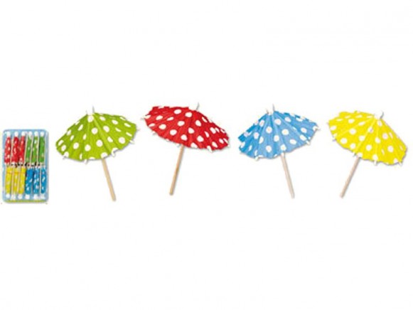 Little cocktail umbrellas with funny dots by Spiegelburg