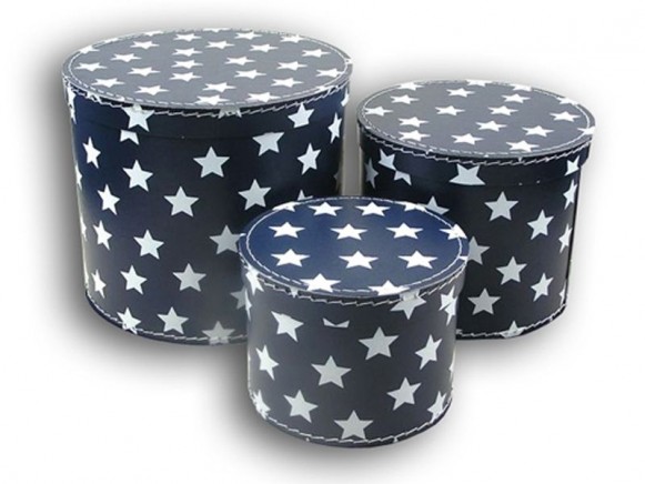 Box in blue with little stars by TOYS & Company