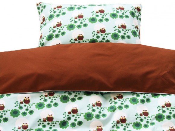 Blafre Baby Bed Linen With Owls Takatomo De