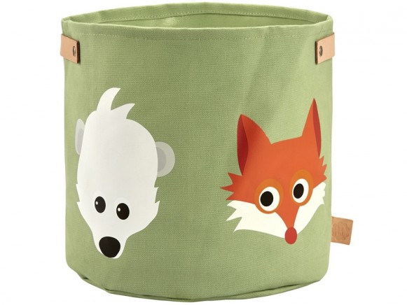 Blafre canvas basket FOREST ANIMALS SMALL