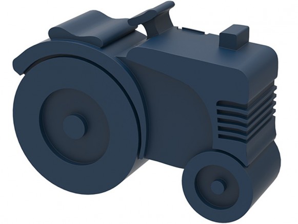 Blafre lunchbox tractor dark blue