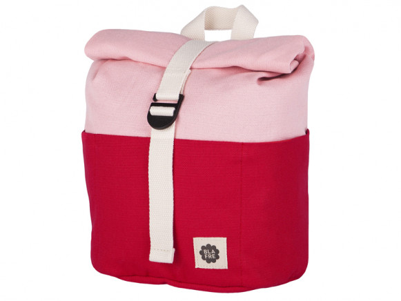 Blafre Backpack ROLLTOP red / pink 1-4 years