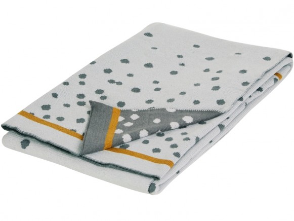 Done by Deer Knitted blanket DOTS grey