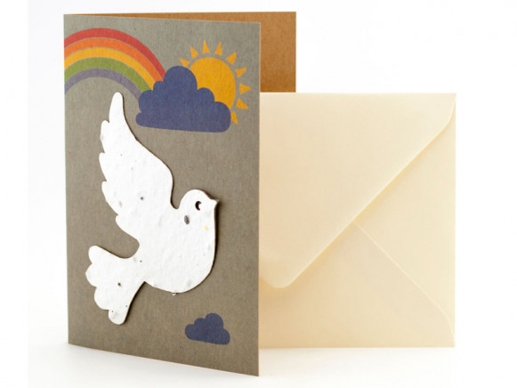 DieStadtgärtner Greeting Card DOVE OF PEACE