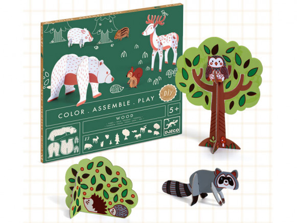 Djeco Craft Kit COLOR. ASSEMBLE. PLAY Forest