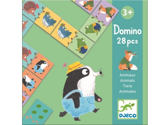 Djeco Learning Game Domino ANIMALS