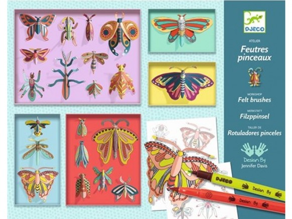 Djeco Colouring and Craft Kit BUTTERFLIES