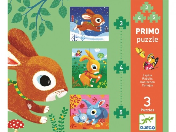 Djeco First Puzzle RABBITS