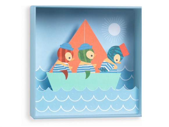 Djeco wall picture Penguins Small