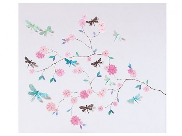 Djeco wall stickers with dragonflies