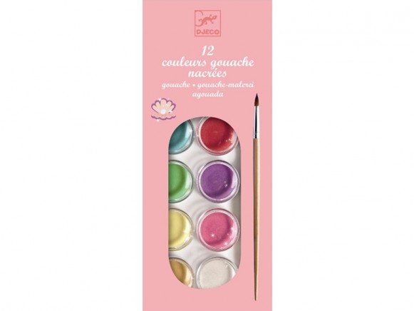 Djeco 12 Watercolour Palette PEARLY