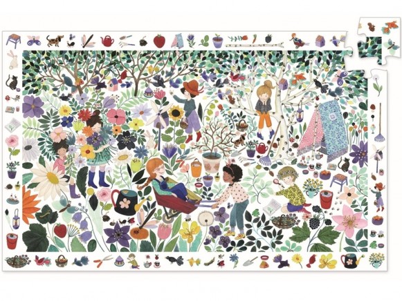 Djeco Observation Puzzle 1000 FLOWERS (100 pieces)