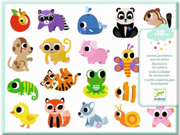 Djeco Puffy Stickers ANIMAL BABIES
