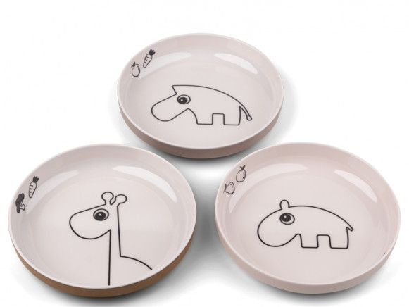 Done by Deer Mini Plate Set of 3 YUMMY powder mix