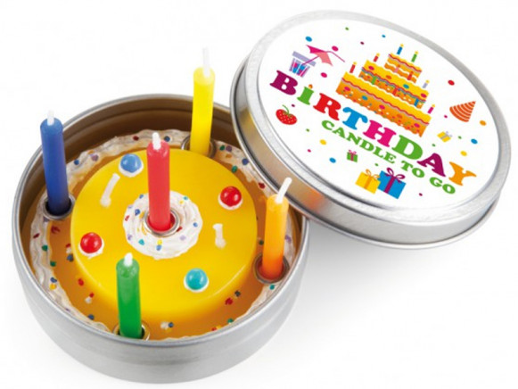donkey products Happy Birthday candle to go