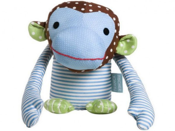 Franck & Fischer blue monkey doll Ludvig