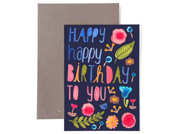 Frau Ottilie Birthday greeting card HAPPY BIRTHDAY TO YOU